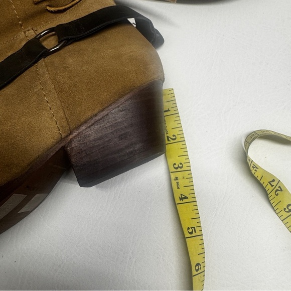 Free people Brown boots back lace sway low boots military taupe size 9.5 - Picture 13 of 16